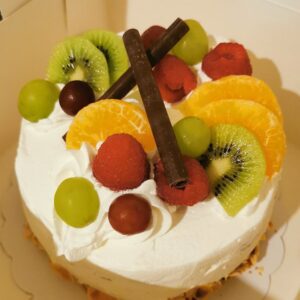 Gâteau crème fraîche fruits